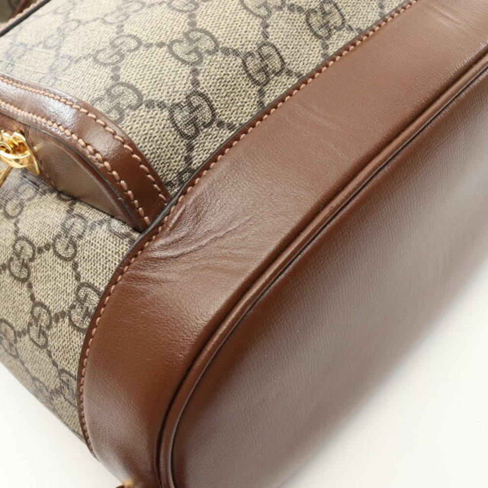 Gucci Interlocking Gg Supreme Backpack Leather Be… - image 5